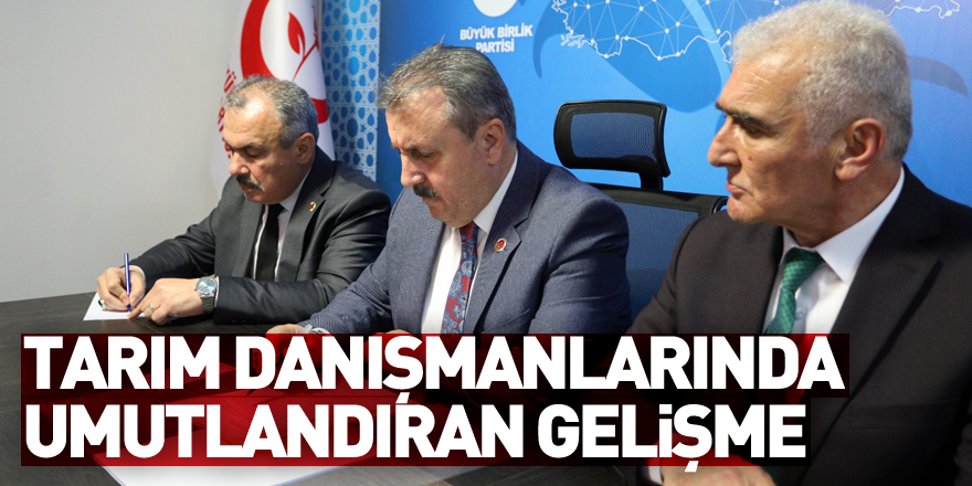 Tarım danışmanlarında umutlandıran gelişme