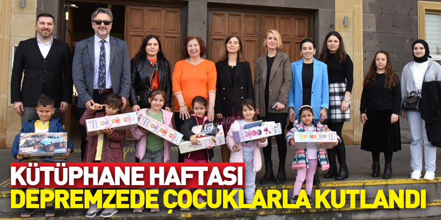 Kütüphane Haftası depremzede çocuklarla kutlandı