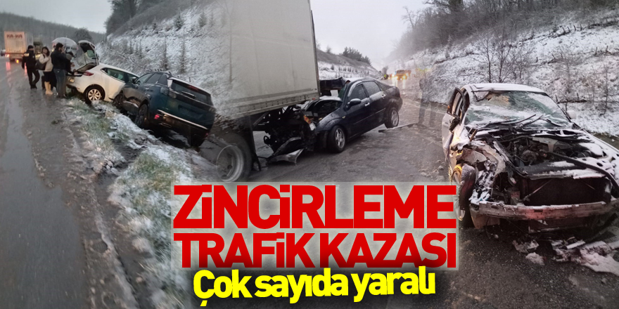 Samsun'da zincirleme trafik kazası: Çok sayıda yaralı