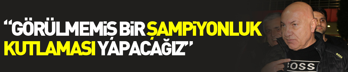 Samsunspor Başkanı Yıldırım: “Görülmemiş bir şampiyonluk kutlaması yapacağız”