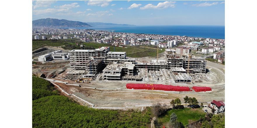 Ordu Şehir Hastanesi'nin yüzde 85'i tamamlandı