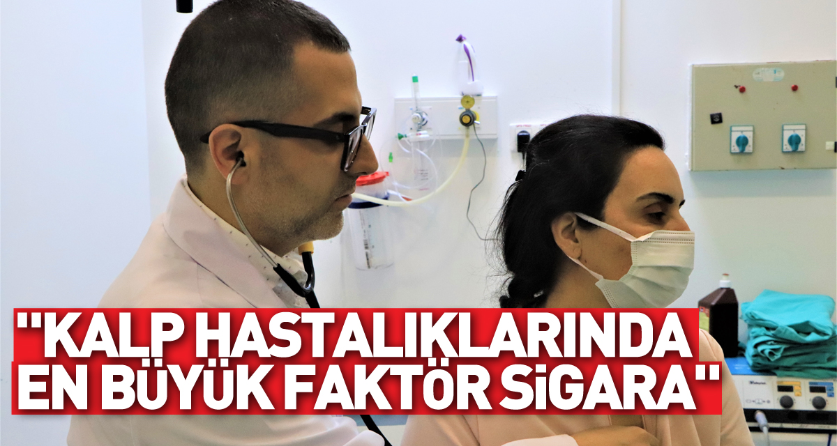 "Kalp hastalıklarında en büyük faktör sigara"