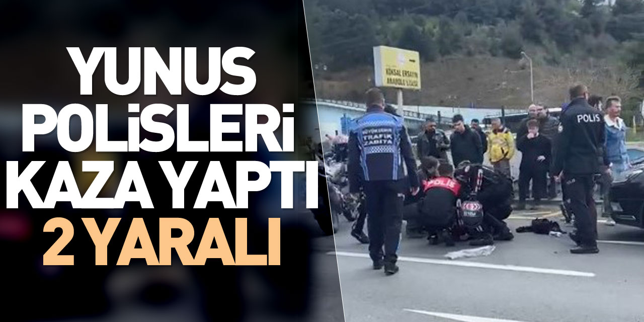 Samsun'da yunus polisleri kaza yaptı: 2 yaralı