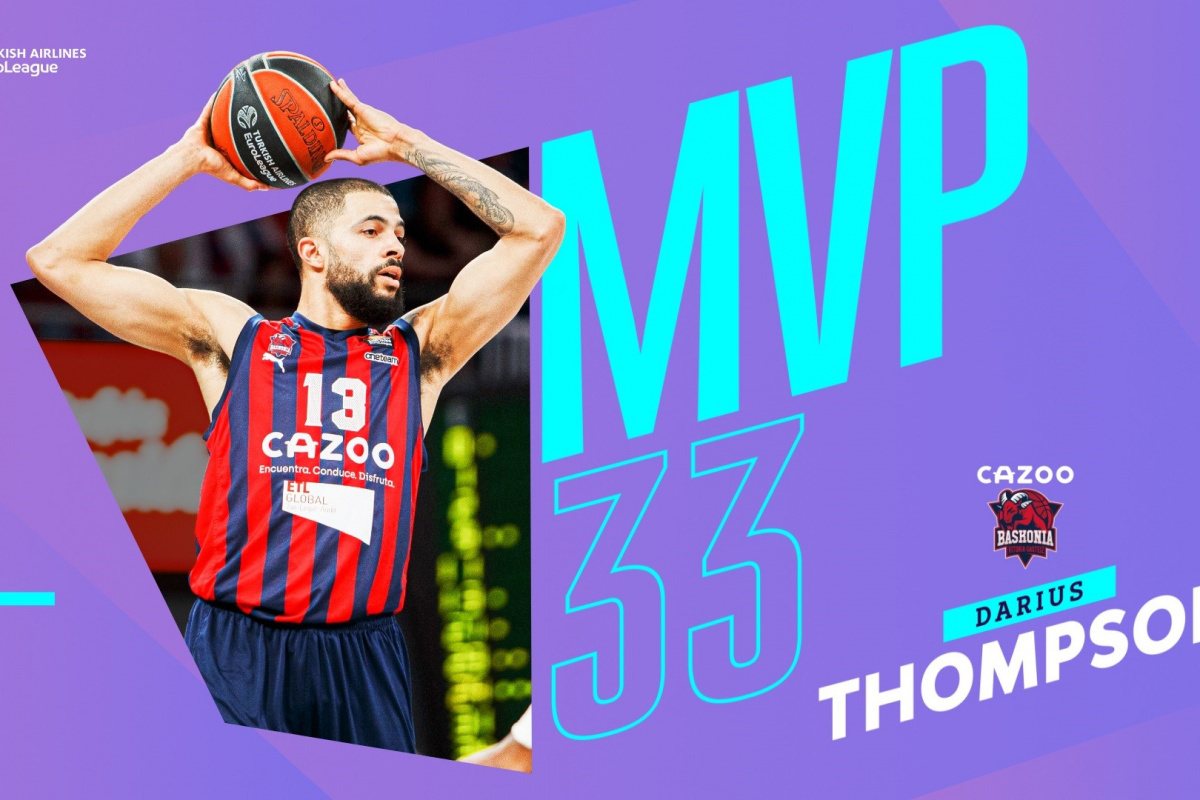 THY Euroleague'de 33. haftanın MVP'si Darius Thompson