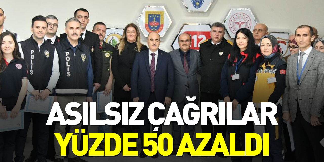 112'deki asılsız çağrılar yüzde 50 azaldı