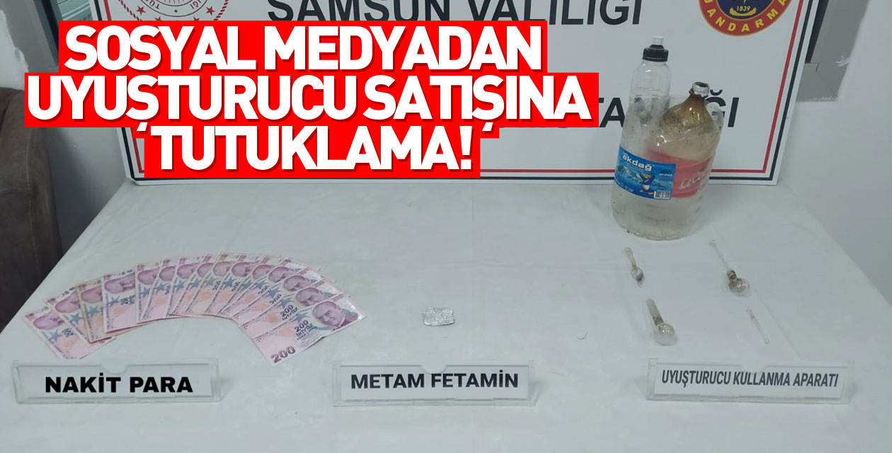 Sosyal medyadan uyuşturucu satışına tutuklama!