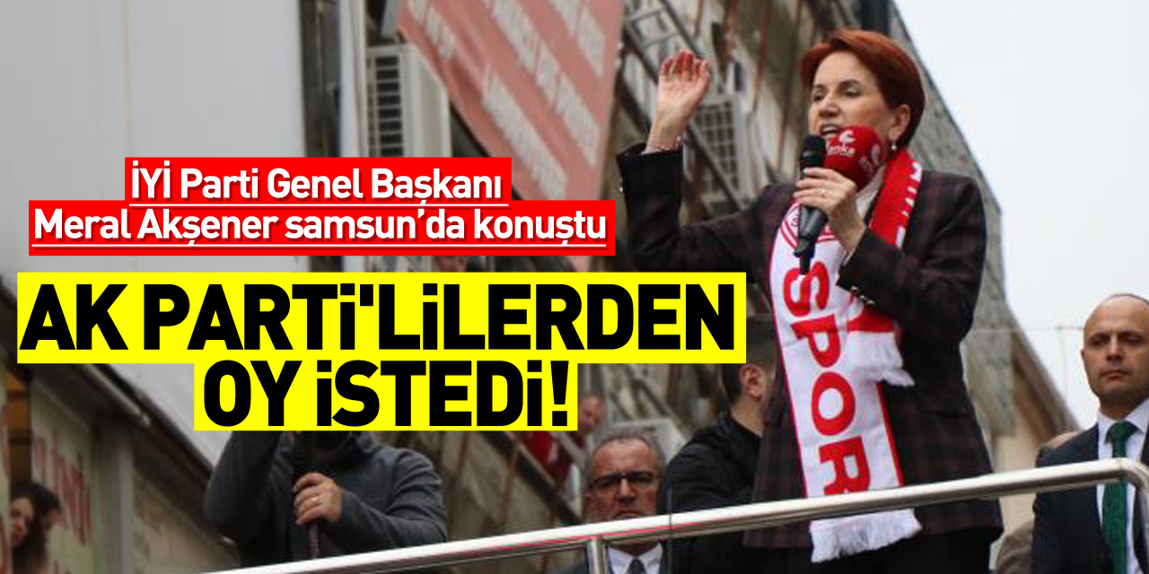 Akşener, AK Parti'lilerden oy istedi