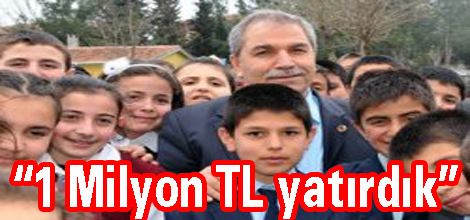 Eğitime 1 milyon TL ayırdık