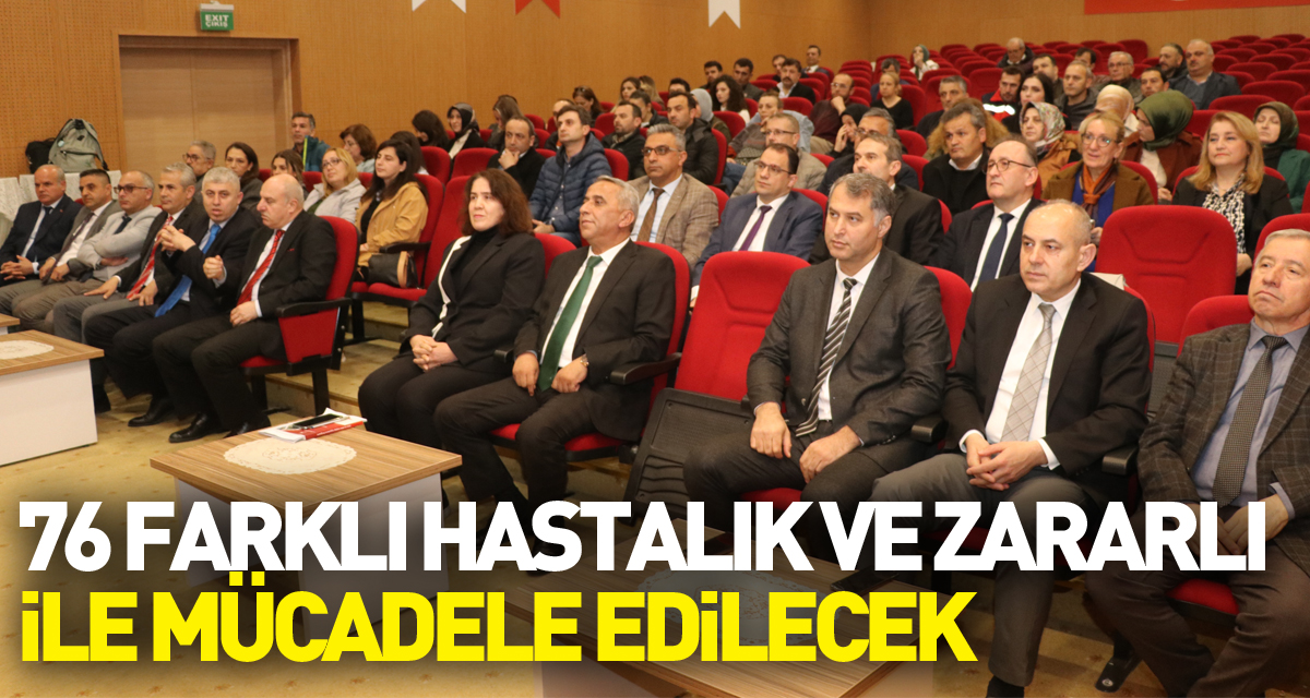 Samsun’da 76 farklı hastalık ve zararlı ile mücadele edilecek