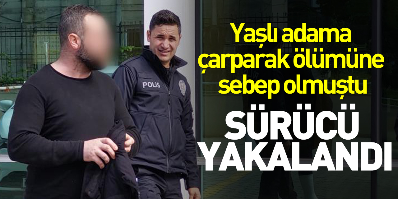 Yaşlı adama çarparak ölümüne sebep olup kaçan sürücü yakalandı