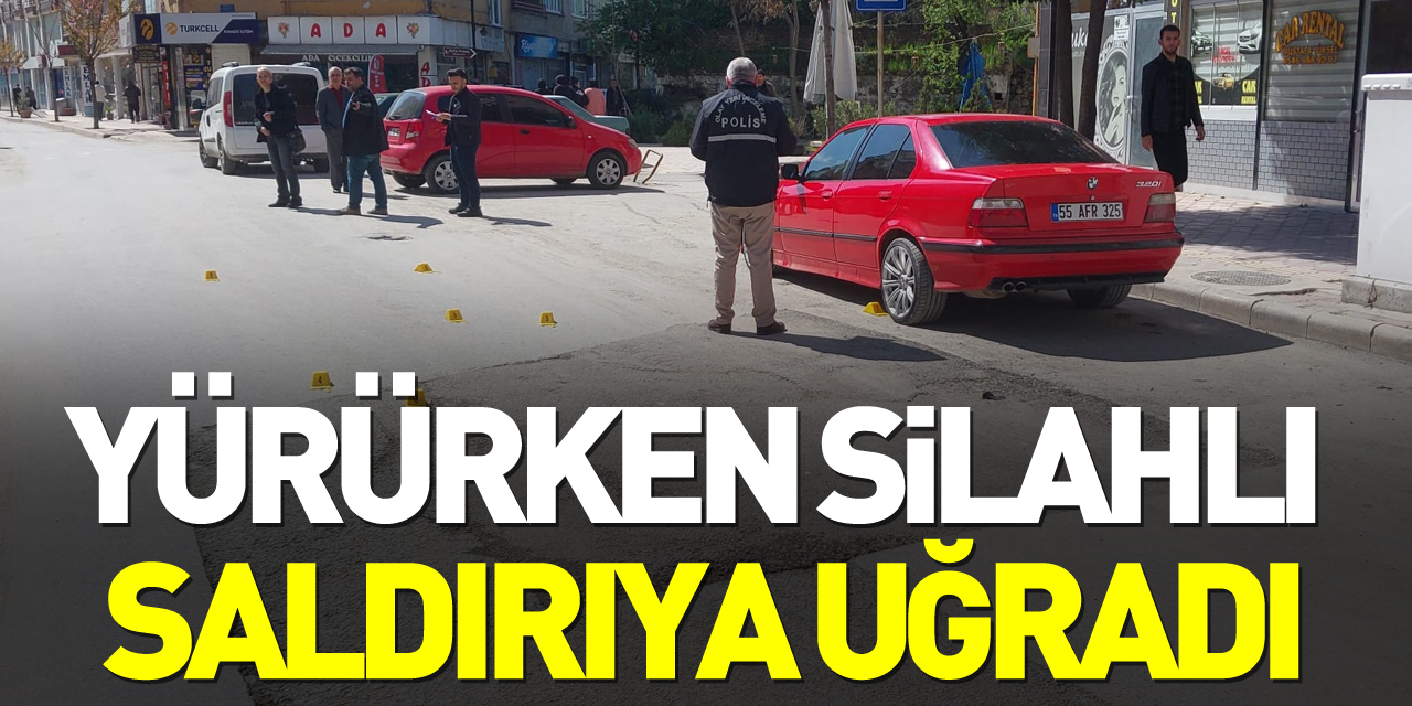 Samsun'da yürürken silahlı saldırıya uğrayan kişi yaralandı