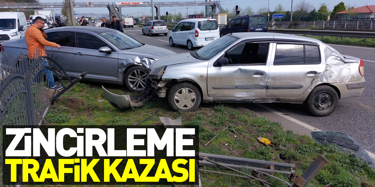 Samsun'da zincirleme trafik kazası: 1 yaralı