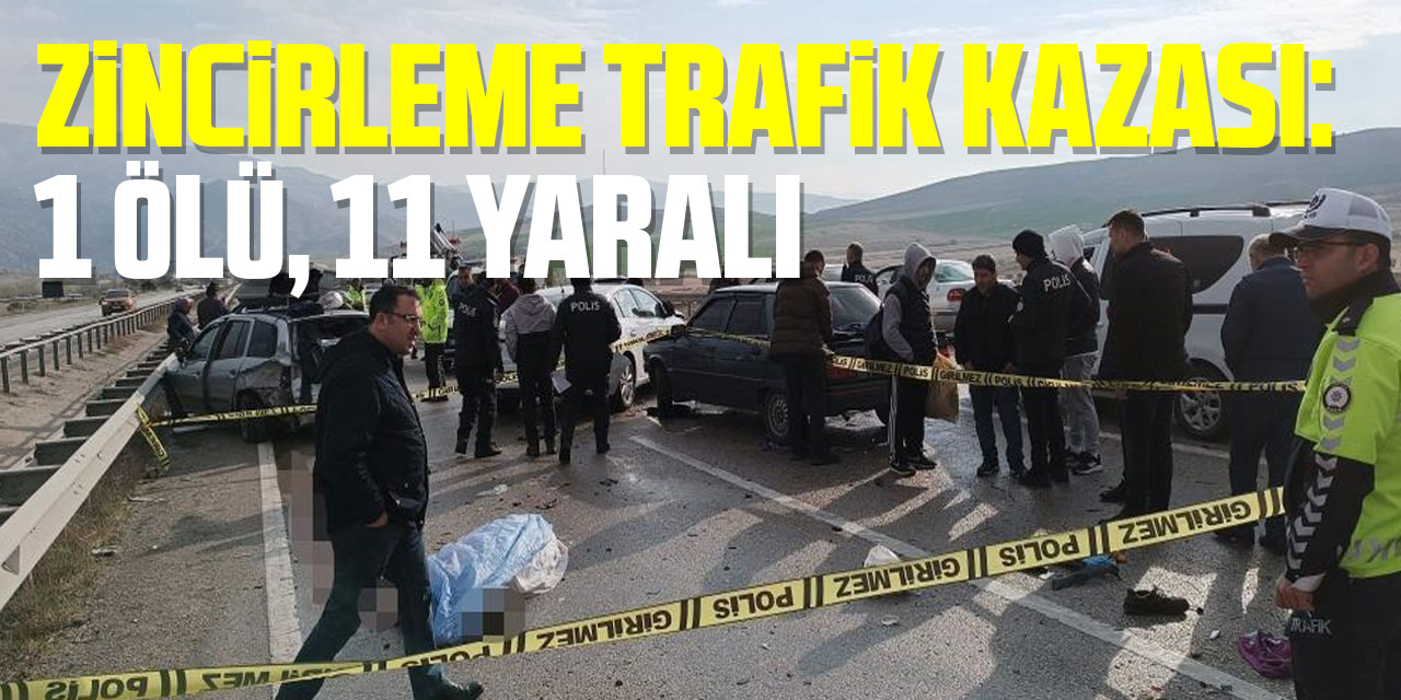 Ankara’da zincirleme trafik kazası: 1 ölü, 11 yaralı