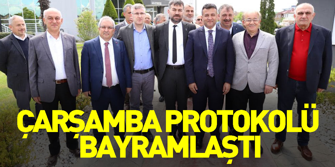 Çarşamba protokolü bayramlaştı