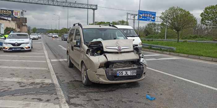 Bafra'da trafik kazası: 2 yaralı