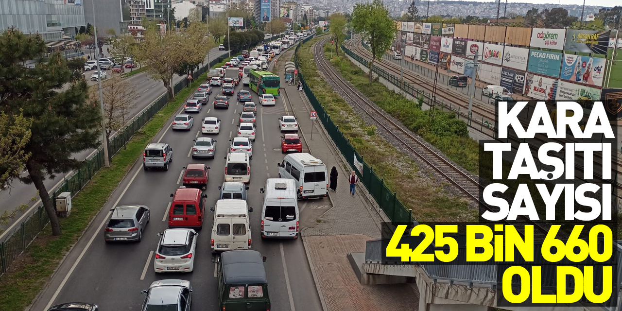 Samsun’daki motorlu kara taşıtı sayısı 425 bin 660 oldu