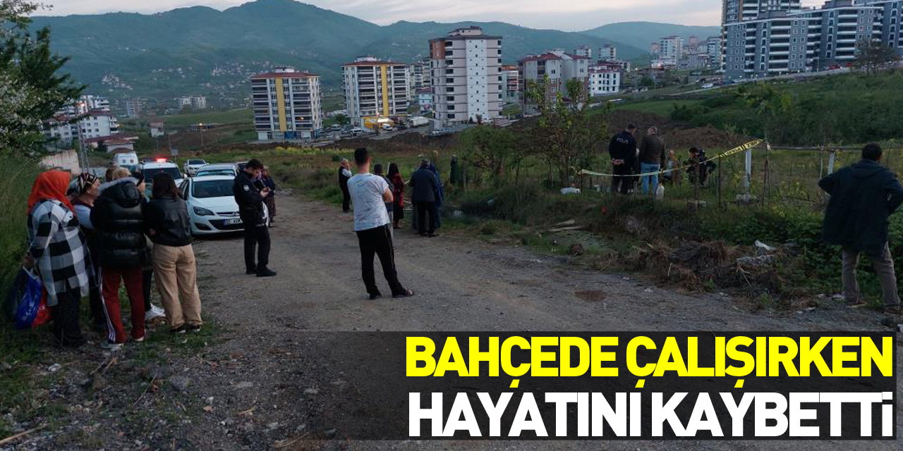 Bahçede çalışırken hayatını kaybetti