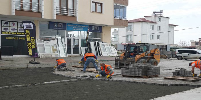 Atakum’da parke yol çalışmaları