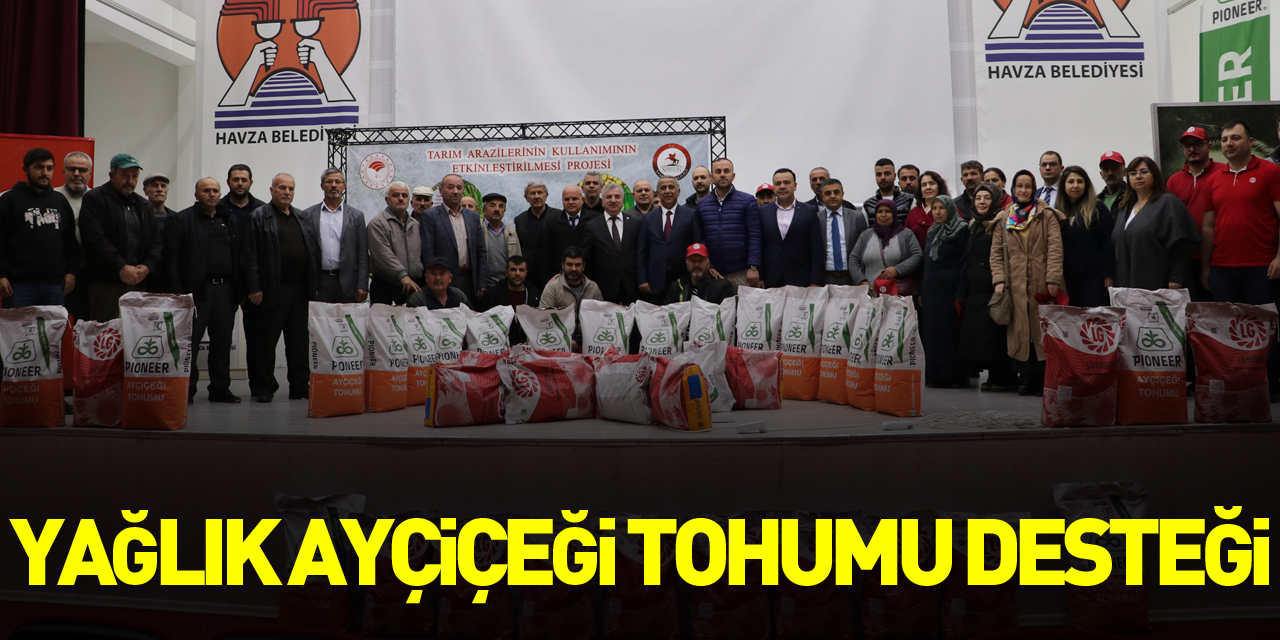 Üreticiye yağlık ayçiçeği tohumu desteği