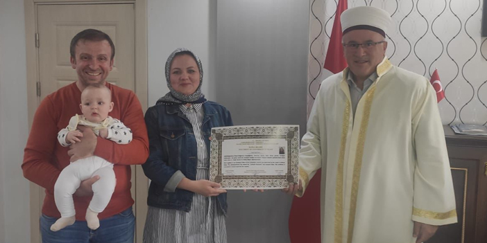 Samsun'da yaşayan Rus kadın Müslüman oldu