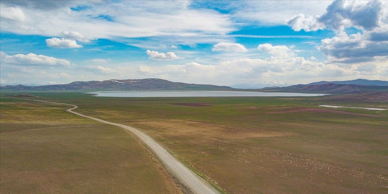 Van'da yazın kuruyan Akgöl, son yağışlarla eski görünümüne kavuştu