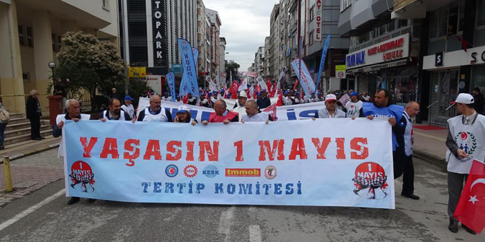 Samsun'da 1 Mayıs kutlamaları