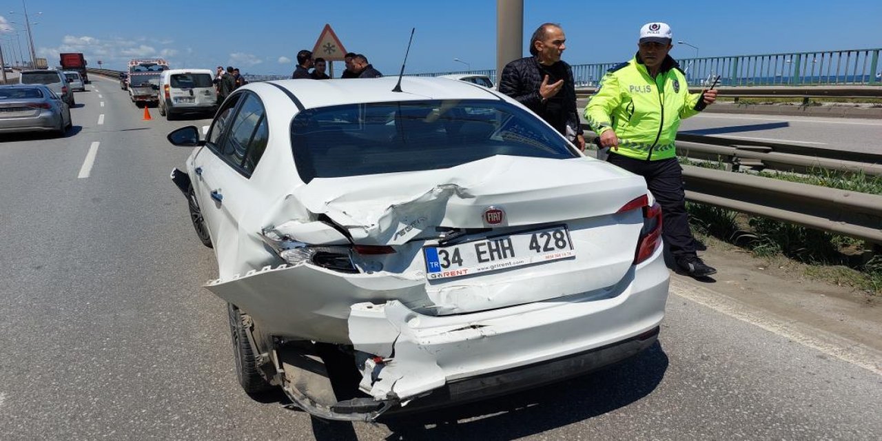 Samsun'da zincirleme trafik kazası: 1 yaralı