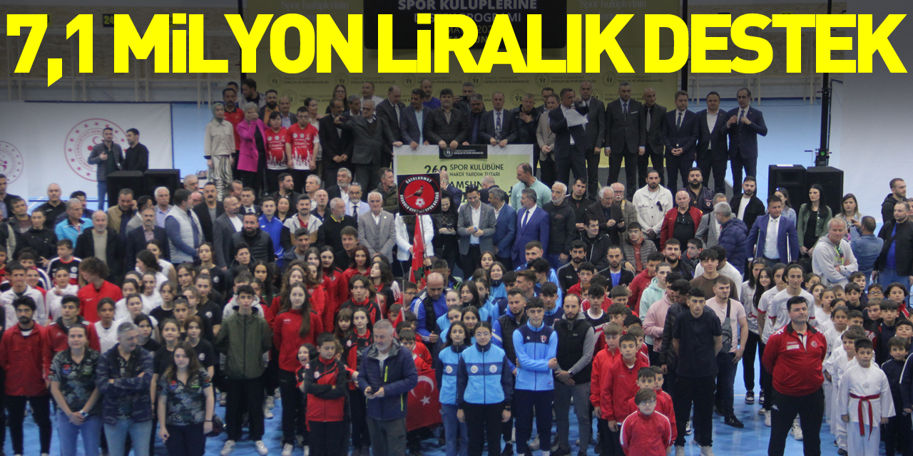 Samsun’da 269 amatör spor kulübüne 7,1 milyon liralık destek