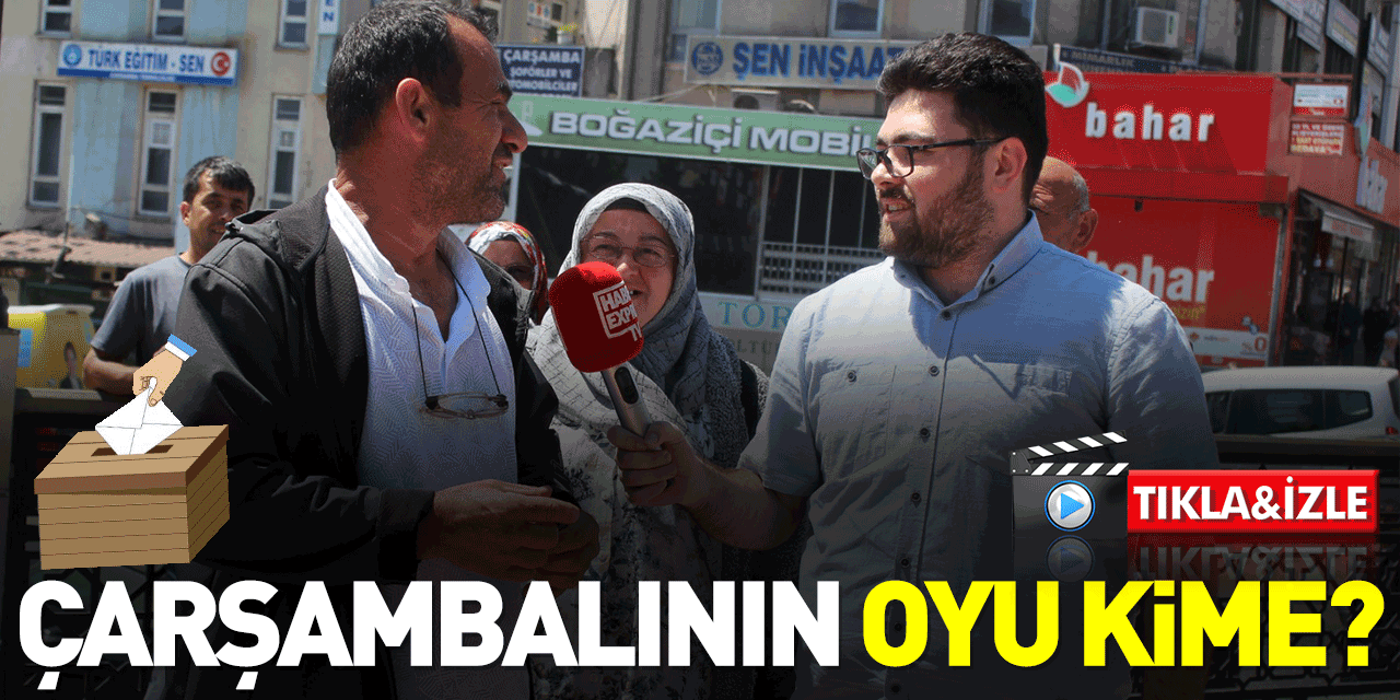 ÇARŞAMBALININ OYU KiME?