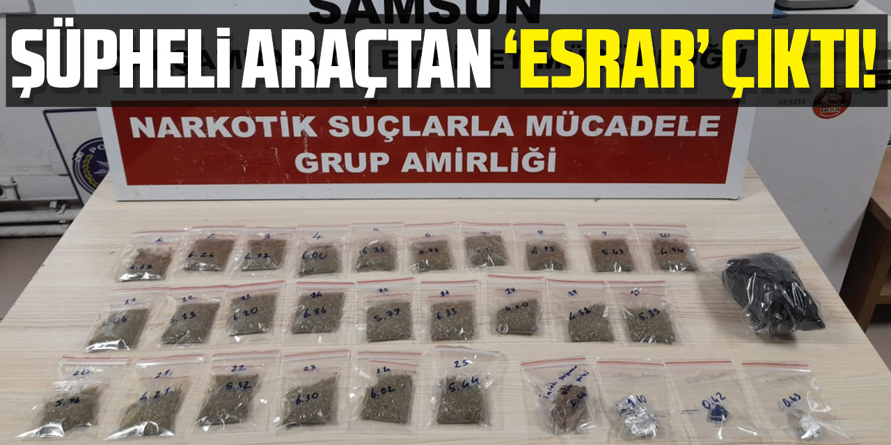 Şüpheli araçtan ‘esrar’çıktı!