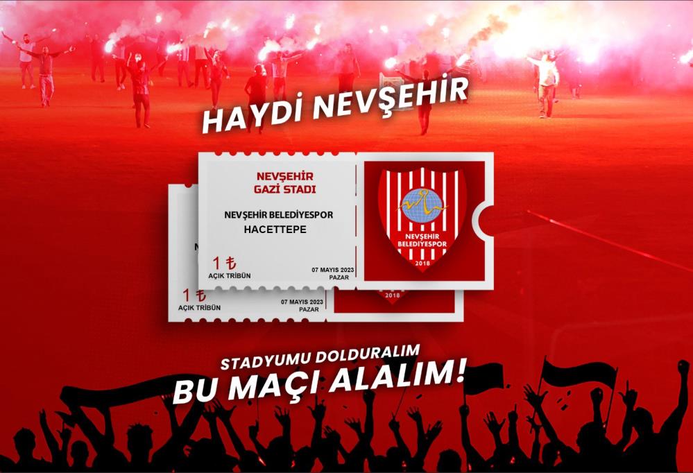 Nevşehir Belediyespor yönetimi bilet fiyatlarını 1 TL’ye düşürdü