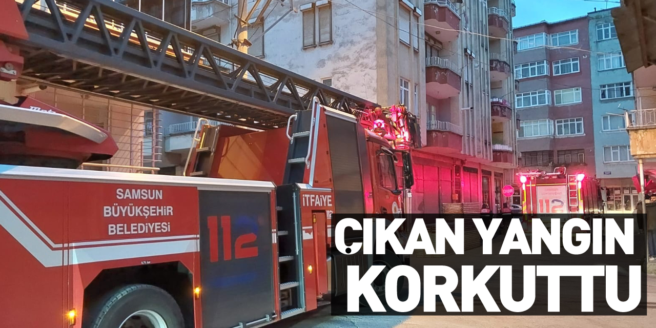 Samsun'da bir evde çıkan yangın kısa sürede söndürüldü