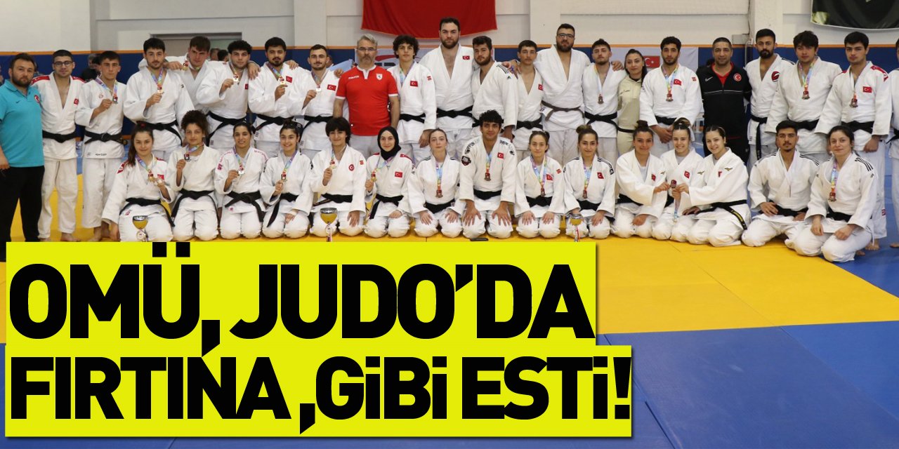 OMÜ, Judo’da Fırtına Gibi Esti!