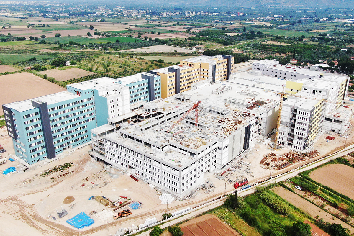 Türkiye'nin 21. Şehir Hastanesi Aydın'da yükselmeye devam ediyor